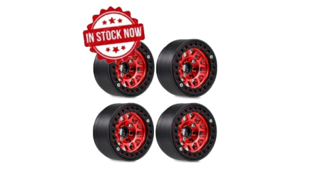 Llantas aluminio Beadlock Rojo/Negro 1.9" Crawler (4pcs)