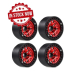 Llantas aluminio Beadlock Rojo/Negro 1.9" Crawler (4pcs)