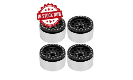 Llantas aluminio Beadlock Negro/Negro 1.9" Crawler (4pcs)