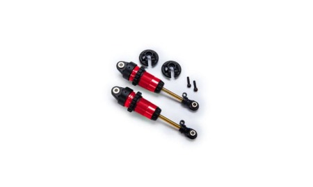 Amortiguadores Traxxas GTR delanteros aluminio anodizado en Rojo 1/10 (2pcs) TRX7461-RED