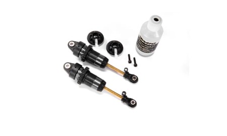 Amortiguadores Traxxas GTR delanteros aluminio anodizado hard negro1/10 (2pcs) TRX7461X