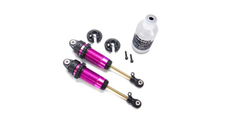Amortiguadores Traxxas GTR Traseros aluminio anodizado en Rosa 1/10 (2pcs) TRX7462-PINK