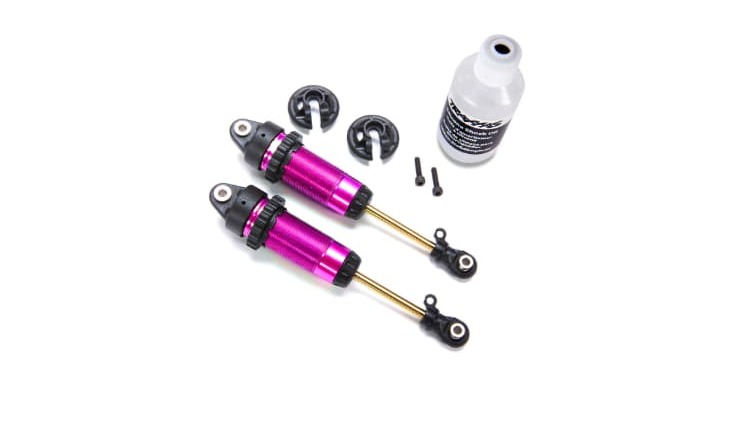 Amortiguadores Traxxas GTR xx-long anodizados en Rosa TRX7462-PINK