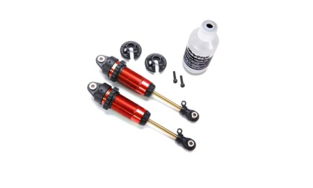 Amortiguadores Traxxas GTR Traseros aluminio anodizados en Rojo 1/10 (2pcs) TRX7462-RED