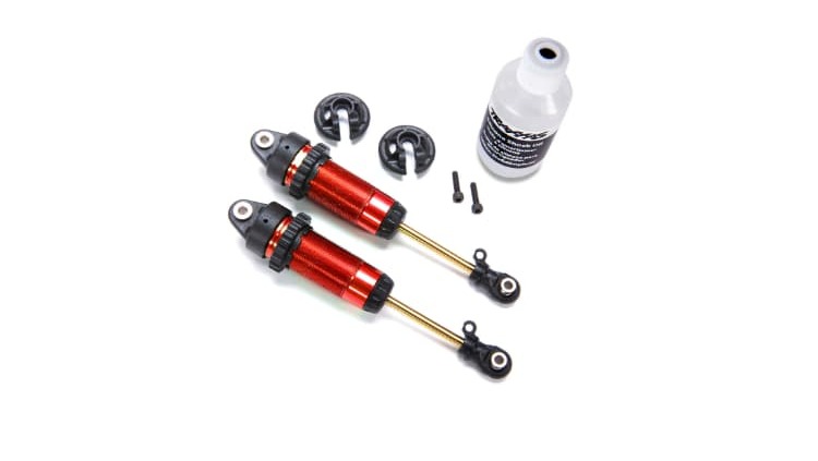 Amortiguadores Traxxas GTR xx-long anodizados en Rojo TRX7462-RED