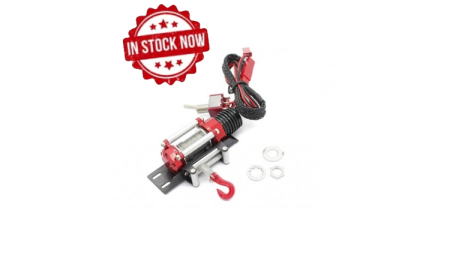 Winch para crawler 1/10 aluminio en Rojo