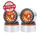 Llantas aluminio Beadlock Naranja/Negro 1.9" Crawler (4pcs)